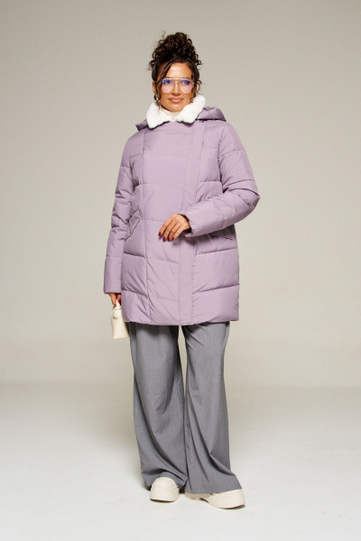 Пальто Beautiful&Free 8020 лиловый - фото 6