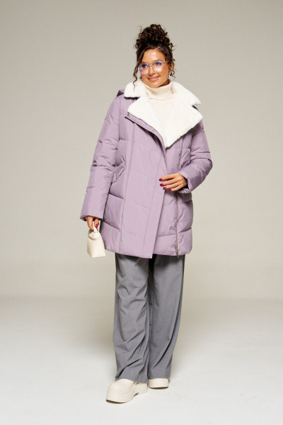 Пальто Beautiful&Free 8020 лиловый - фото 3