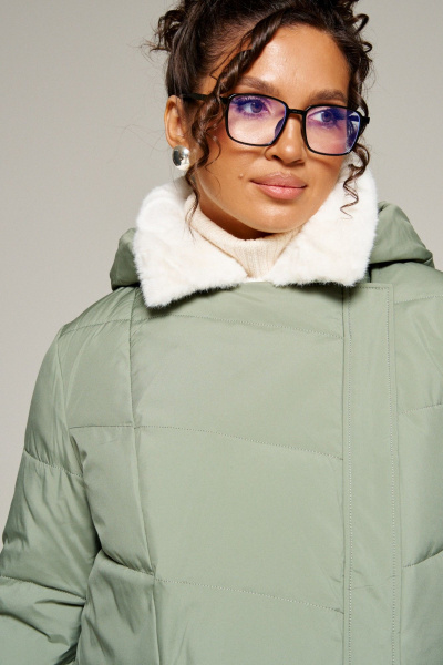 Пальто Beautiful&Free 8020 мятный - фото 13