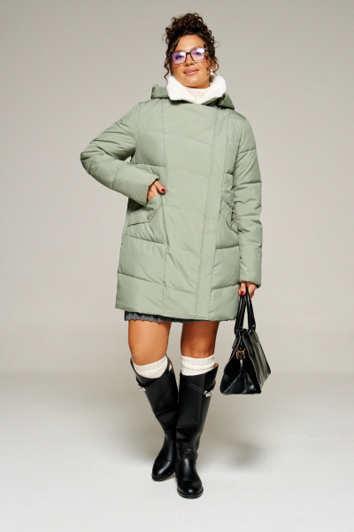 Пальто Beautiful&Free 8020 мятный - фото 12