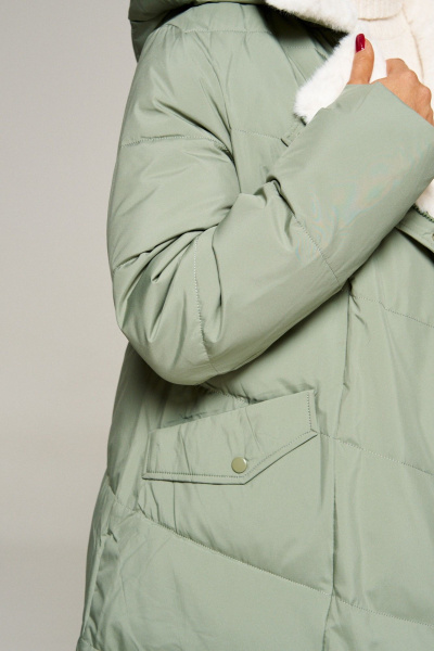 Пальто Beautiful&Free 8020 мятный - фото 10