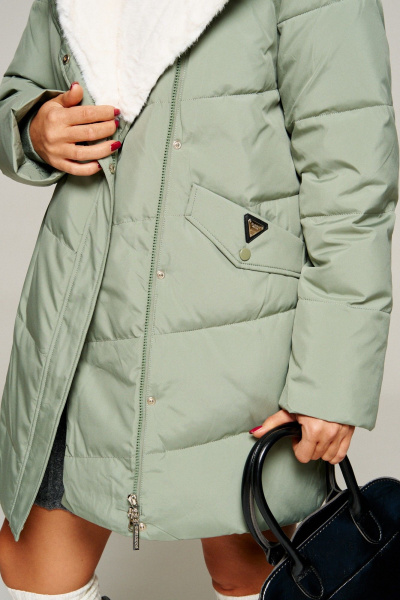 Пальто Beautiful&Free 8020 мятный - фото 8