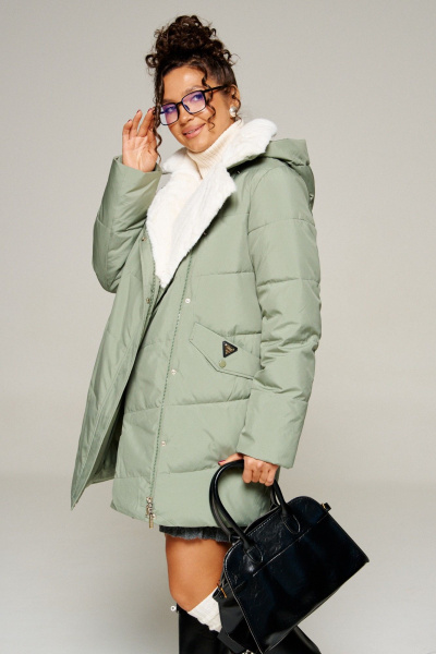 Пальто Beautiful&Free 8020 мятный - фото 5