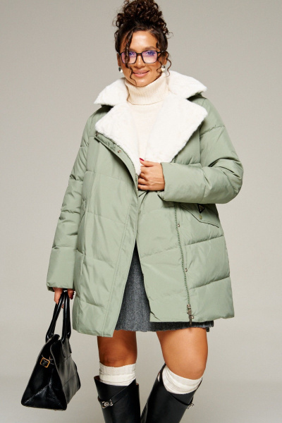 Пальто Beautiful&Free 8020 мятный - фото 4