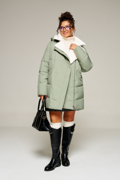 Пальто Beautiful&Free 8020 мятный - фото 2