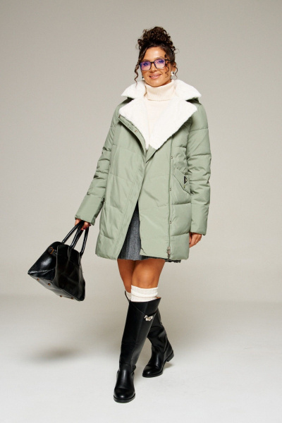 Пальто Beautiful&Free 8020 мятный - фото 1