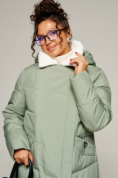 Пальто Beautiful&Free 8020 мятный - фото 6