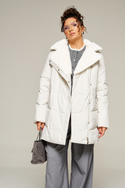 Пальто Beautiful&Free 8020 светло-серый - фото 1