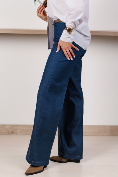 Брюки MONA STYLE 24046 синий - фото 5