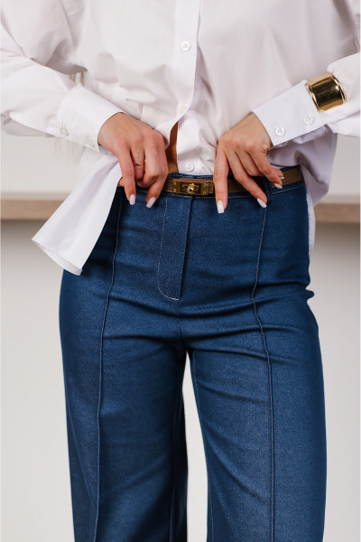 Брюки MONA STYLE 24046 синий - фото 3