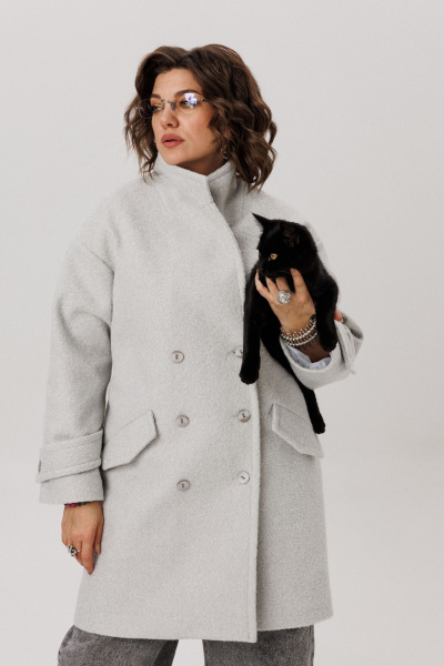 Пальто Anelli 1495 горный_туман - фото 9