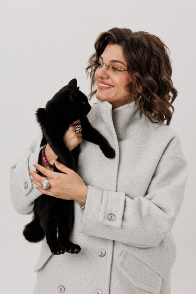 Пальто Anelli 1495 горный_туман - фото 8