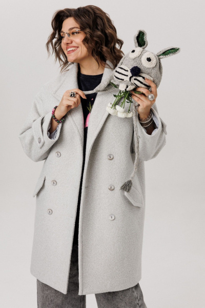 Пальто Anelli 1495 горный_туман - фото 2