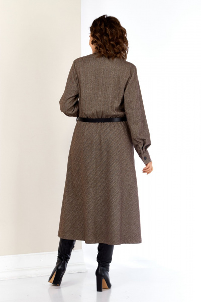 Платье AVA fashion М-157 коричневый - фото 6