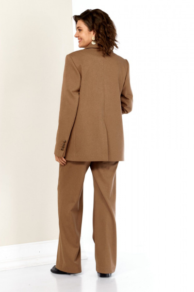 Брюки, жакет AVA fashion М-158 капучино - фото 9