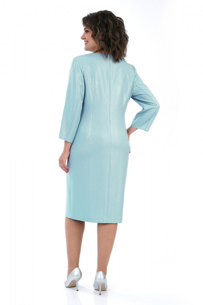 Платье Alani Collection 2455 голубой - фото 8