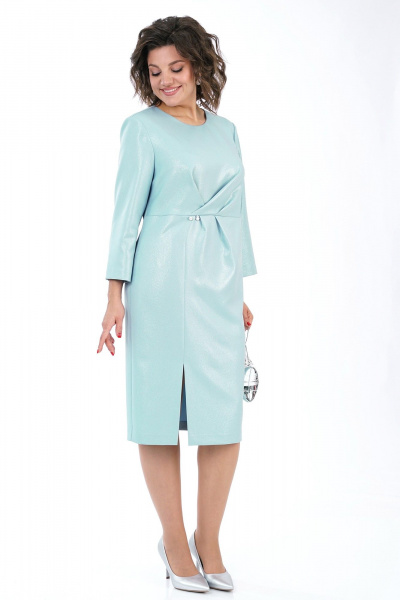 Платье Alani Collection 2455 голубой - фото 3