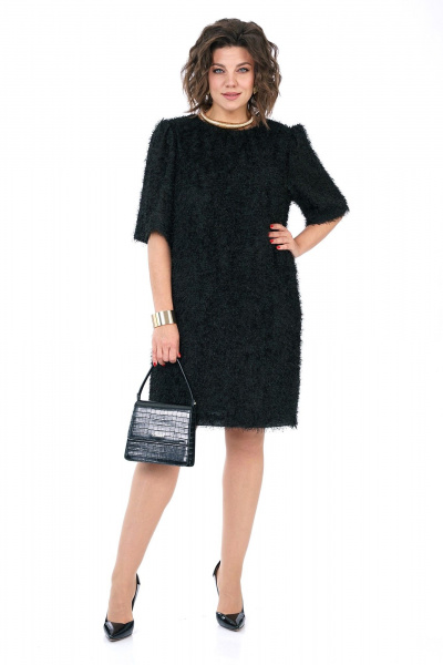 Платье Alani Collection 2386 черный - фото 7