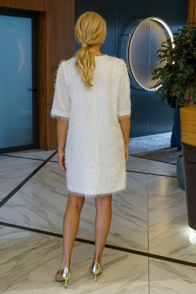 Платье Alani Collection 2386 молоко - фото 11