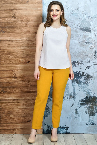 Блуза, брюки, жакет Белтрикотаж 4188 горчица - фото 6