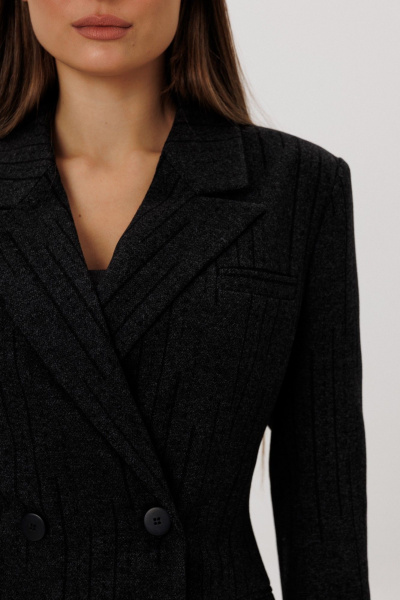 Жакет DNM 041 черная_полоска - фото 2