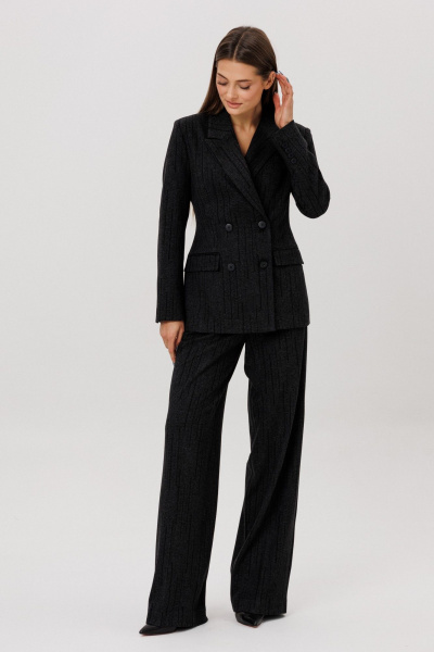 Жакет DNM 041 черная_полоска - фото 4