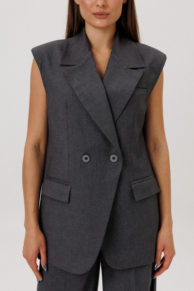 Жилет DNM 042 серый - фото 7