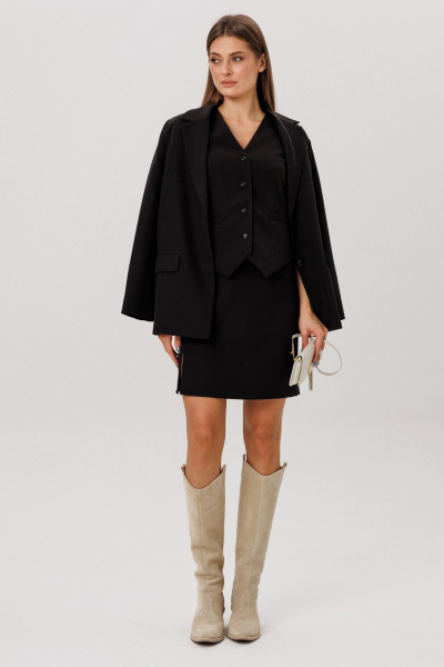 Юбка DNM 043 черный - фото 4