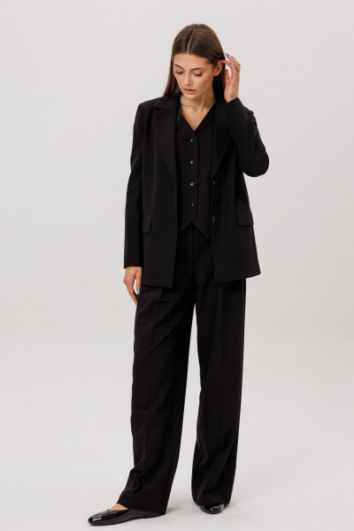 Жакет свободного кроя с подплечниками и подкладкой DNM 031 - фото 2