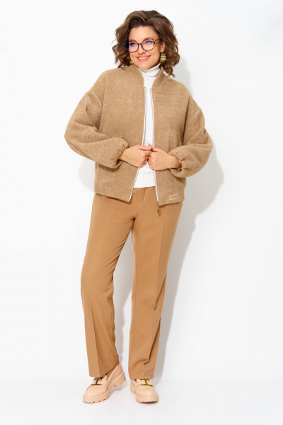 Брюки, бомбер Liliana 1481БрПн кэмел - фото 3