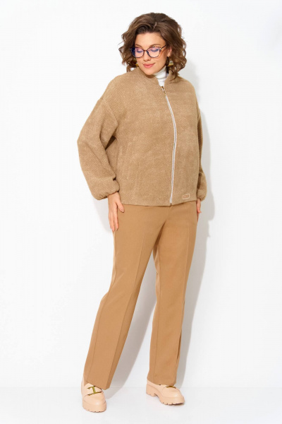 Брюки, бомбер Liliana 1481БрПн кэмел - фото 1