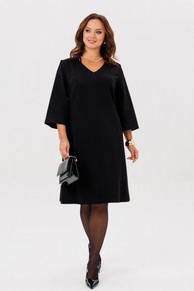 Брошь, платье ANIDEN 716-1 черный - фото 7