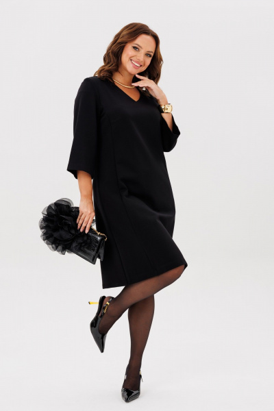 Брошь, платье ANIDEN 716-1 черный - фото 6