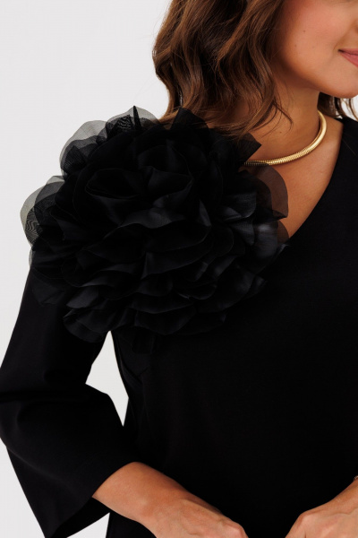 Брошь, платье ANIDEN 716-1 черный - фото 4