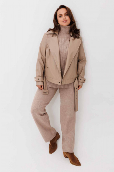 Жакет Mislana 1253 бежевый - фото 8