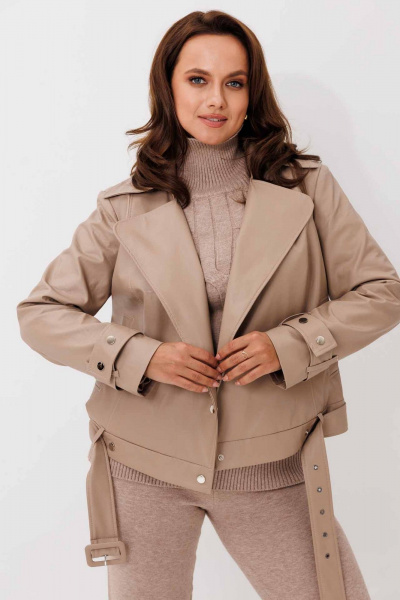 Жакет Mislana 1253 бежевый - фото 6