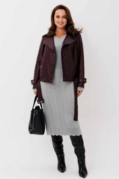 Жакет Mislana 1253 бордо - фото 2