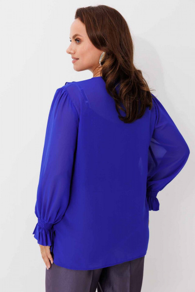 Блуза Mislana 1192 синий - фото 5