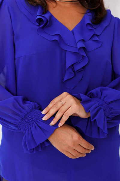 Блуза Mislana 1192 синий - фото 2