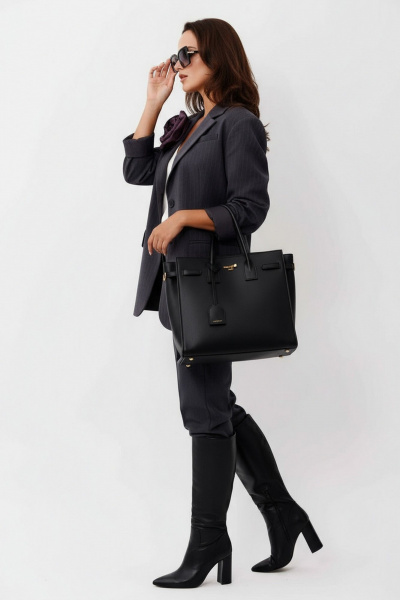 Брюки, жакет Mislana 1249 полоска_розовая - фото 9