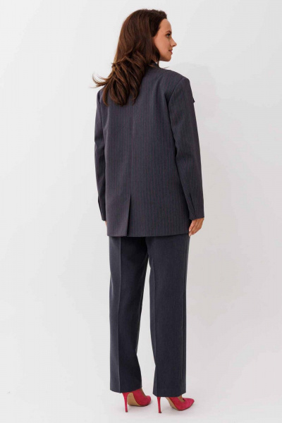 Брюки, жакет Mislana 1249 полоска_розовая - фото 8