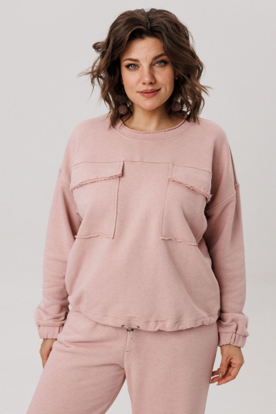 Брюки, свитшот Anelli 1725 сладость_личи - фото 3