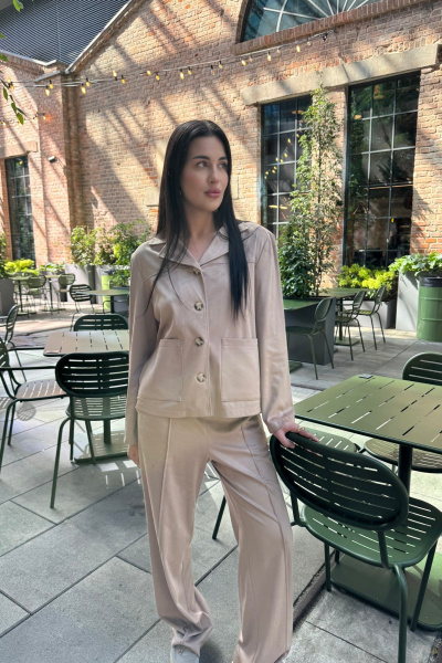 Брюки, жакет Mubliz 278 бежевый - фото 16