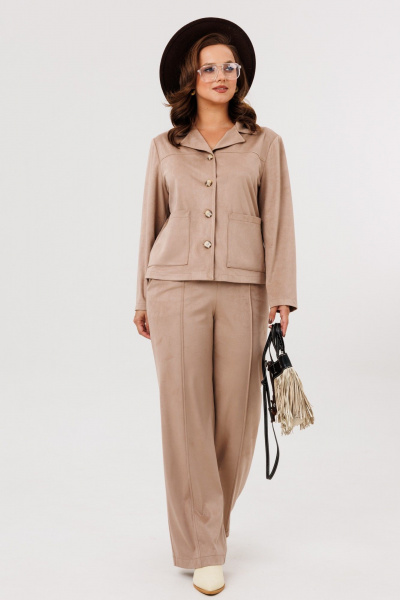 Брюки, жакет Mubliz 278 бежевый - фото 13