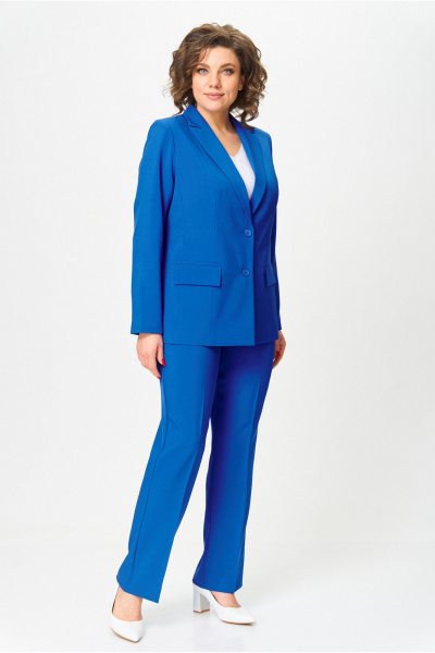 Брюки, жакет БелЭльСтиль 412-_3_03_22+596-2_79_22 василек - фото 3