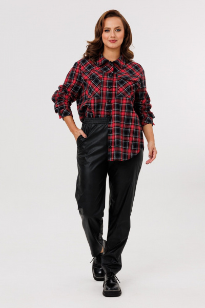 Брюки, рубашка Mubliz 282 красный-черный - фото 16