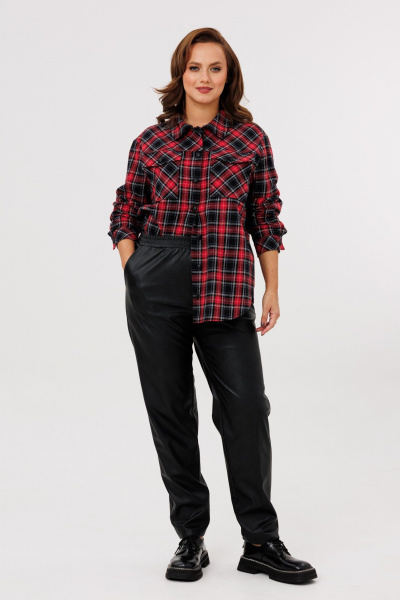 Брюки, рубашка Mubliz 282 красный-черный - фото 15