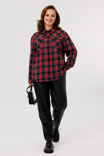 Брюки, рубашка Mubliz 282 красный-черный - фото 12