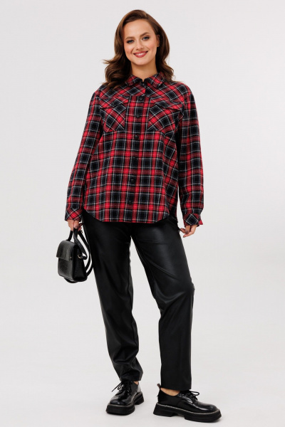 Брюки, рубашка Mubliz 282 красный-черный - фото 10