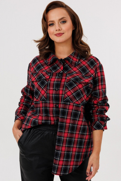 Брюки, рубашка Mubliz 282 красный-черный - фото 4